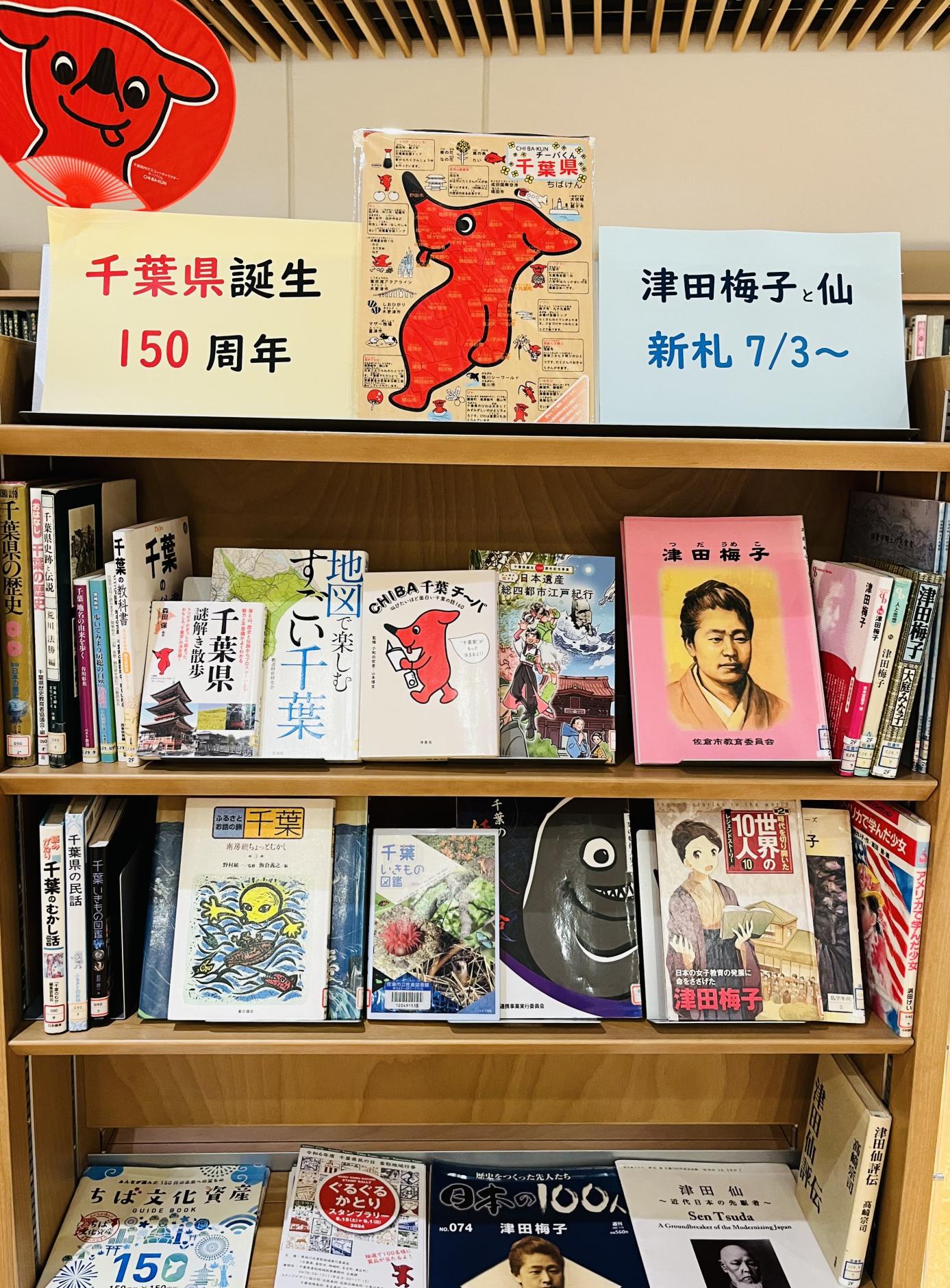 千葉県関係の本の展示画像