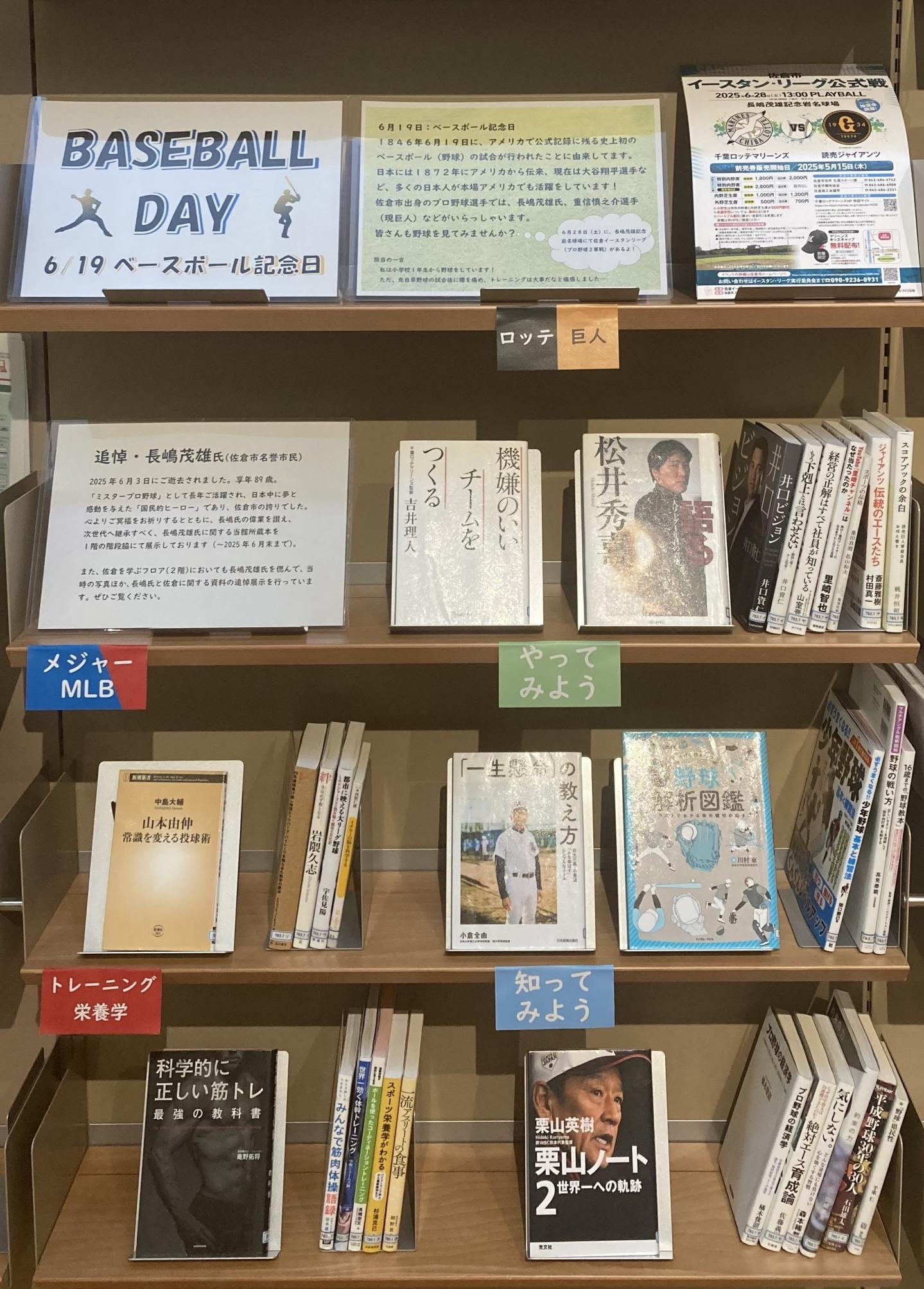 ベースボール記念日展示写真