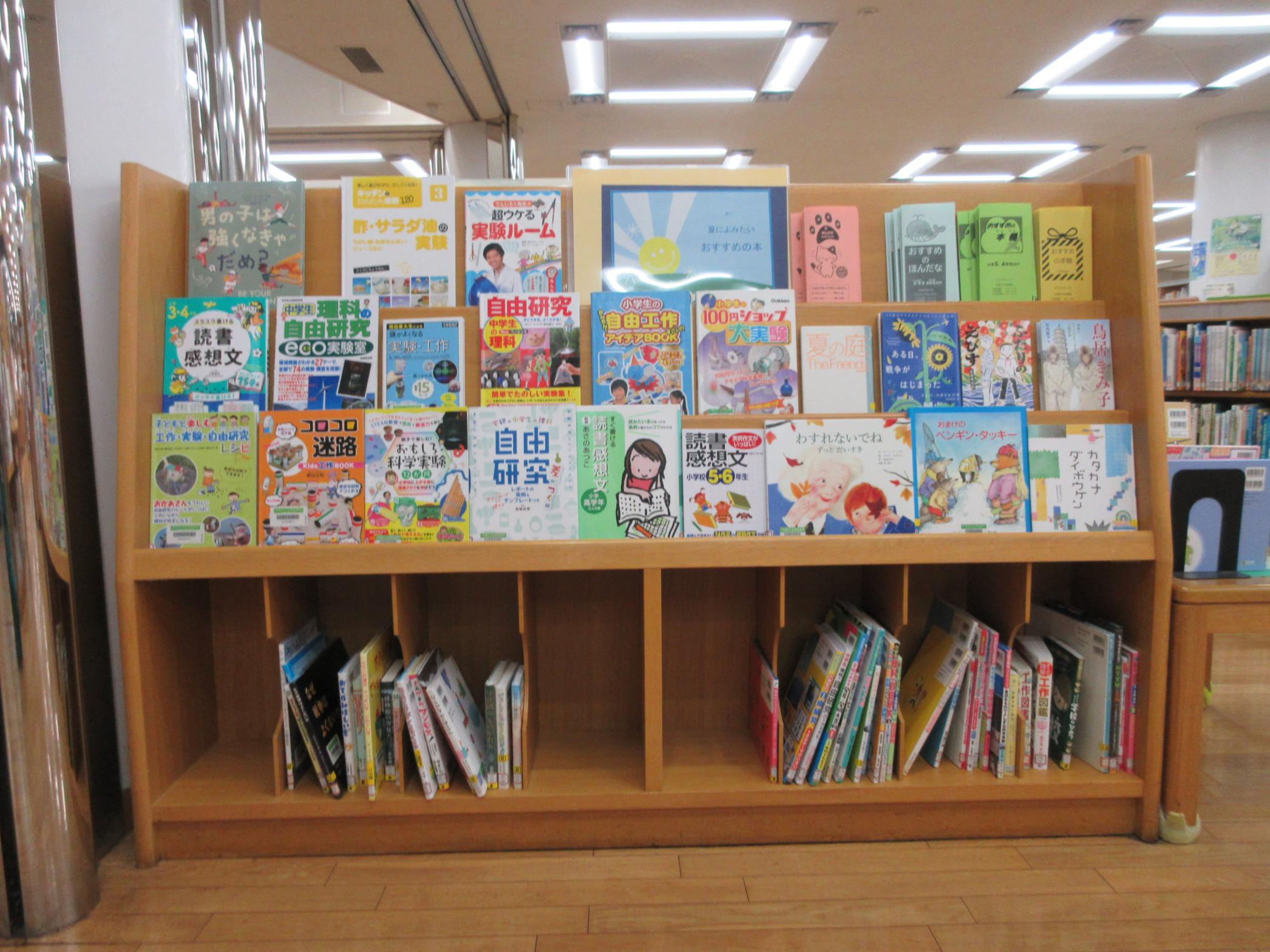 夏におすすめの本展示写真