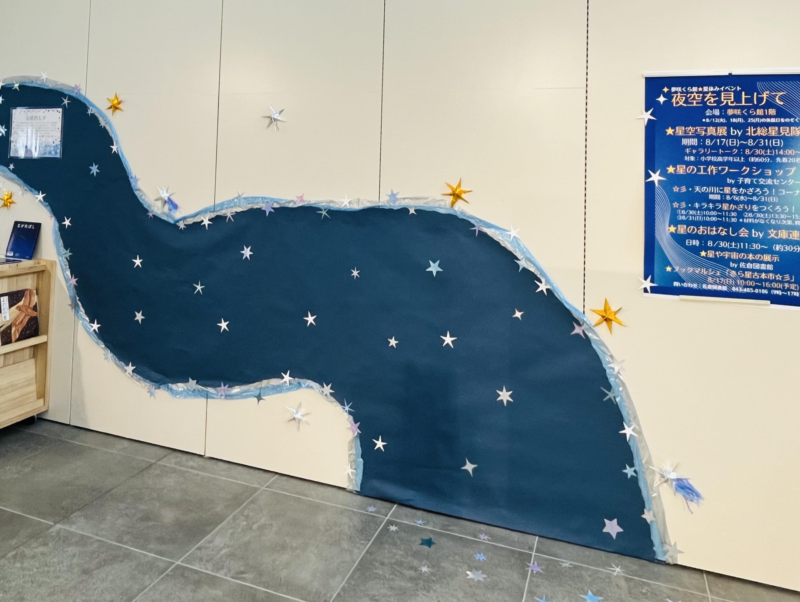 天の川の壁面飾り画像