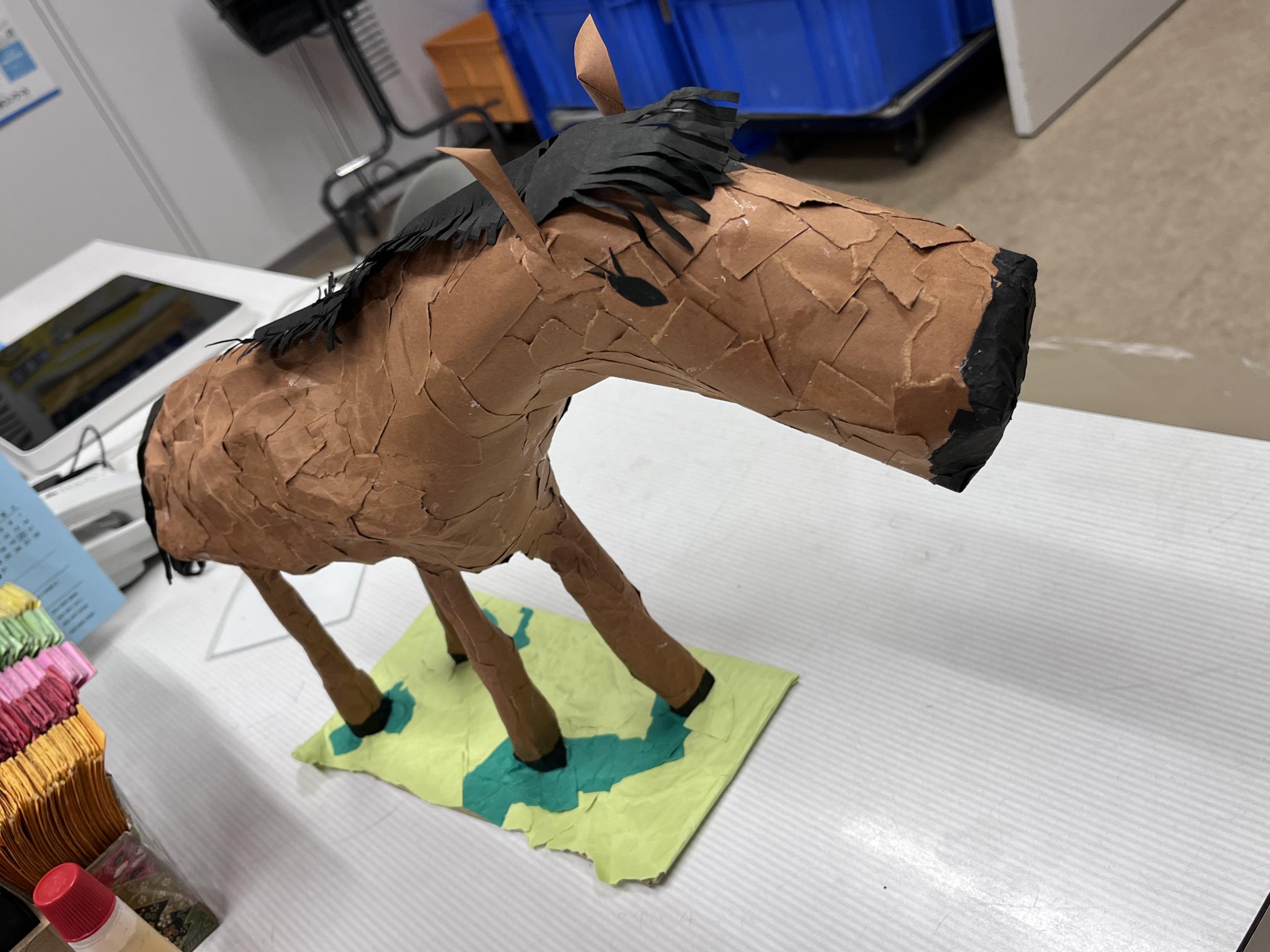 馬の作り物の写真画像1