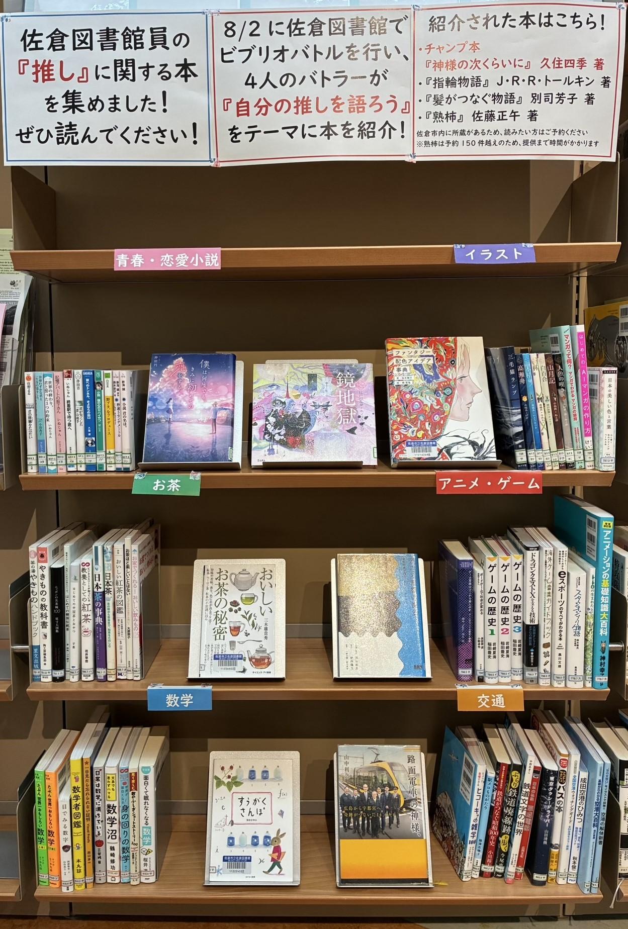 テーマ展示(佐倉図書館員の推し) テーマ展示(佐倉図書館員の推し)
